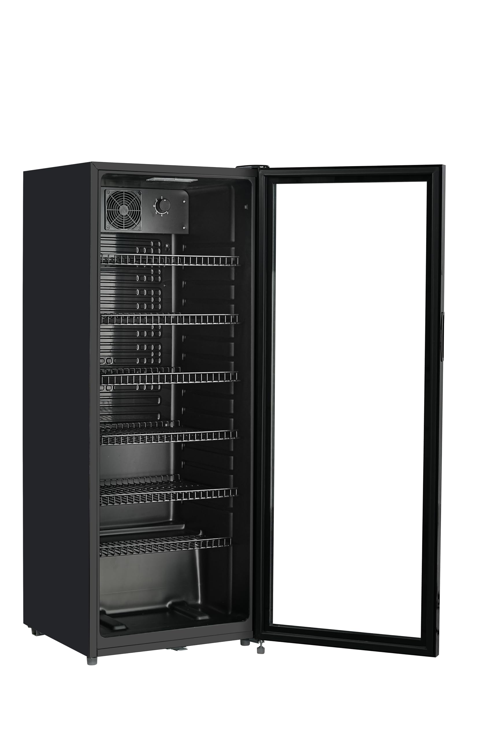 METRO Professional Frigorifero per Bevande GSC4240 con Porta in Vetro, 237 L, 110 W, 220-240 V, Illuminazione a LED, 6 Ripiani Regolabili, con Serratura