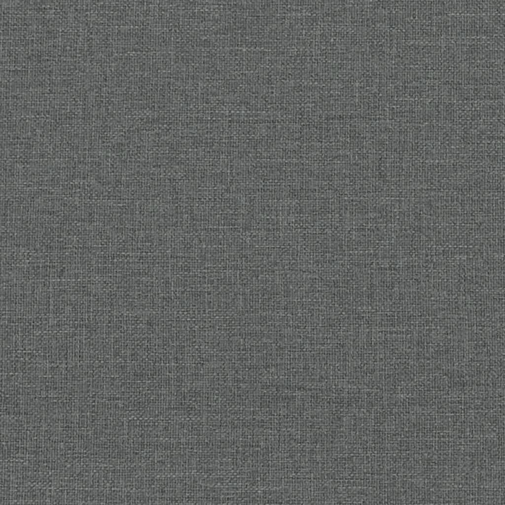vidaXL Sofa 3-Sitzer Dunkelgrau Stoff
