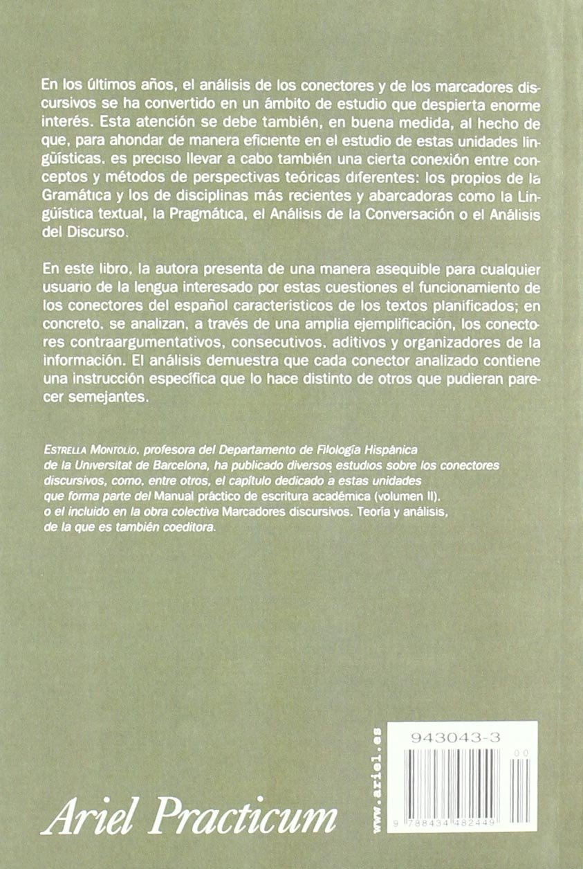 Conectores de la lengua escrita: Contrargumentativos, consecutivos, aditivos y organizadores de la información: 1