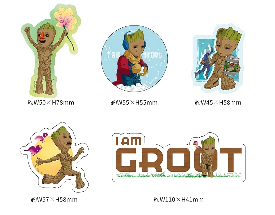 グルート セット Amazon.co.jp: アイ・アム・グルート(Disney+)/ステッカーセット