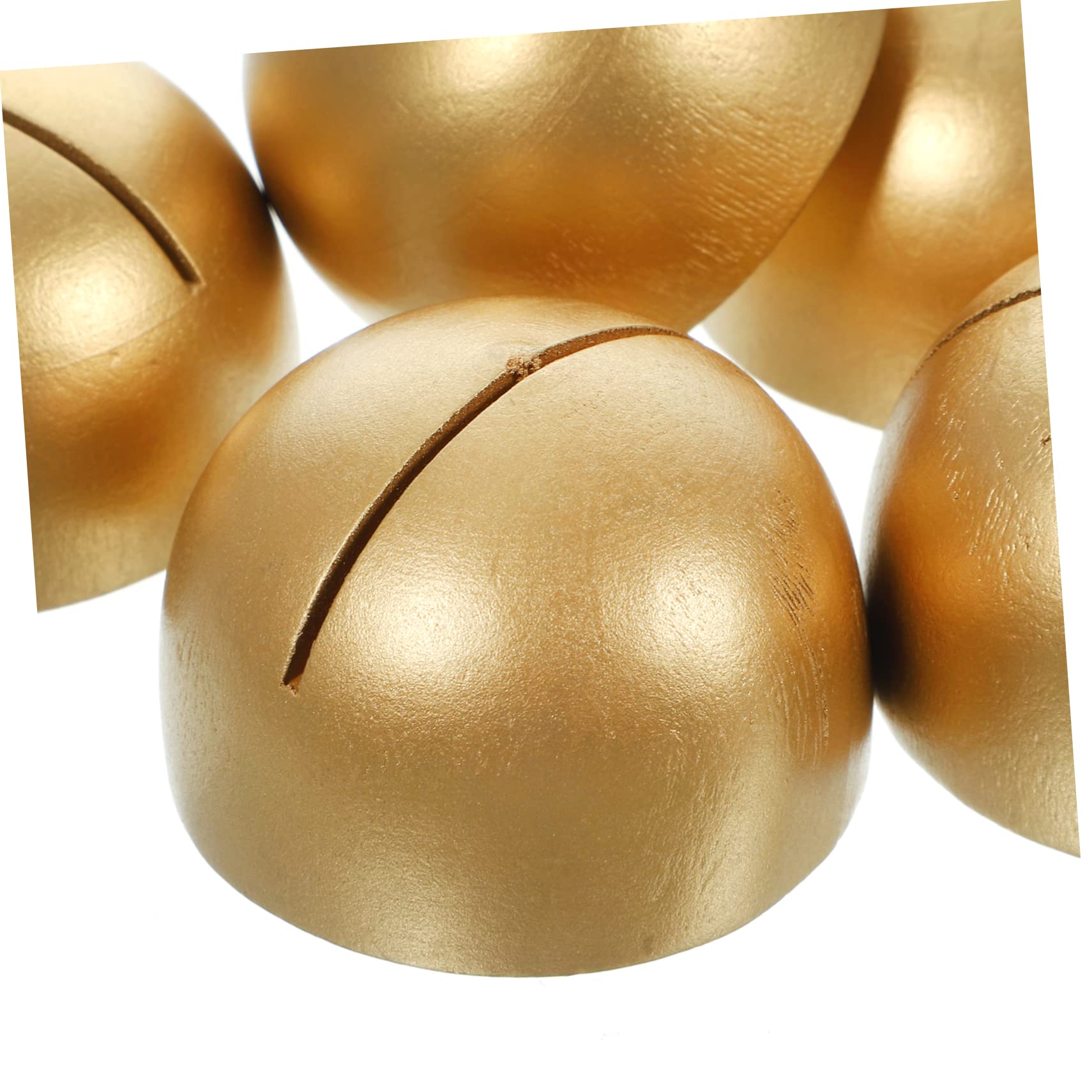 Amosfun 12pezzi Porta Biglietti Legno con Base Dorata Supporti Eleganti per Segnaposto e Decorazioni Matrimonio e Feste