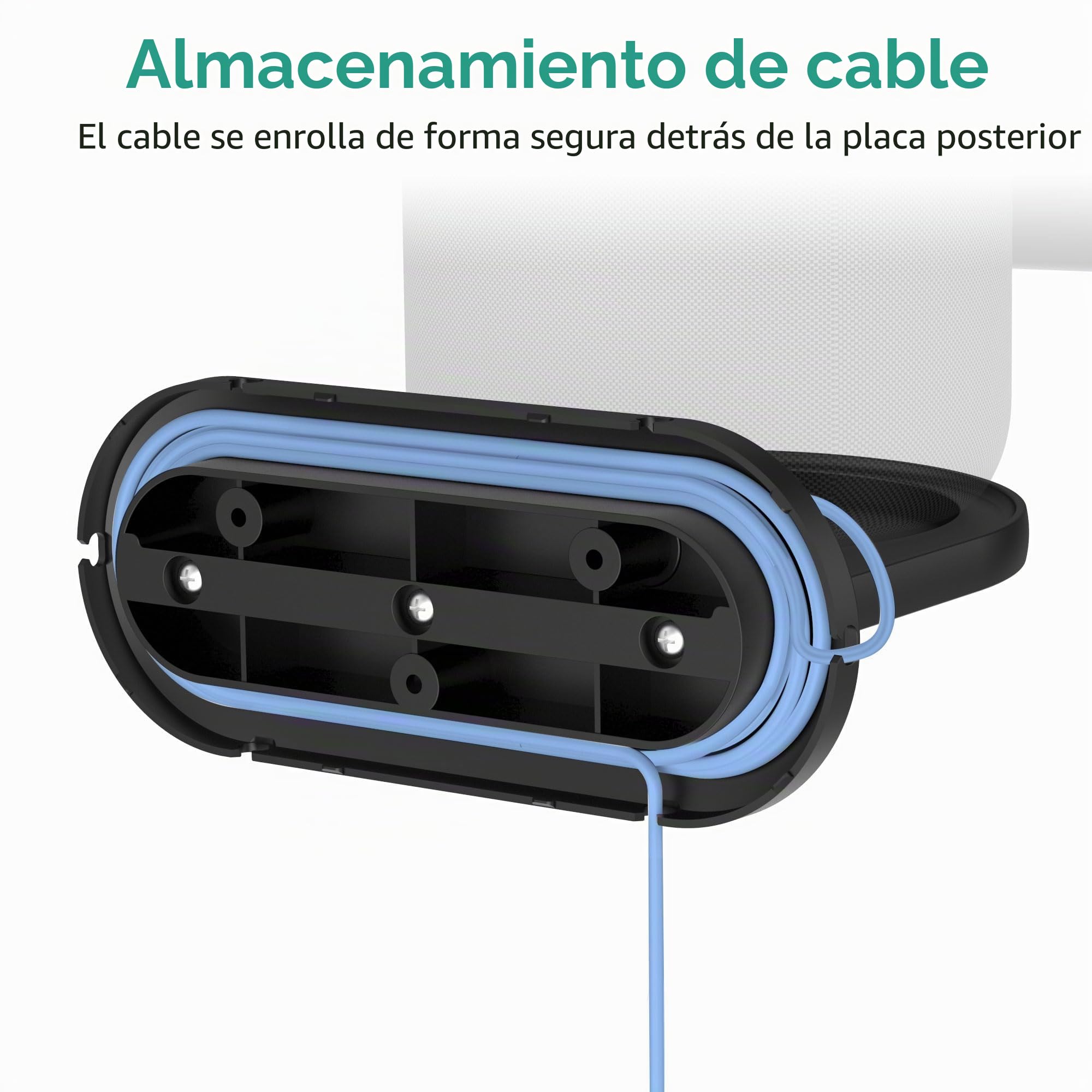PlusAcc Soporte de Pared Compatible con Show 10 & Sonos Era 100 - Soporte Universal para la mayoría de Altavoces (Negro)