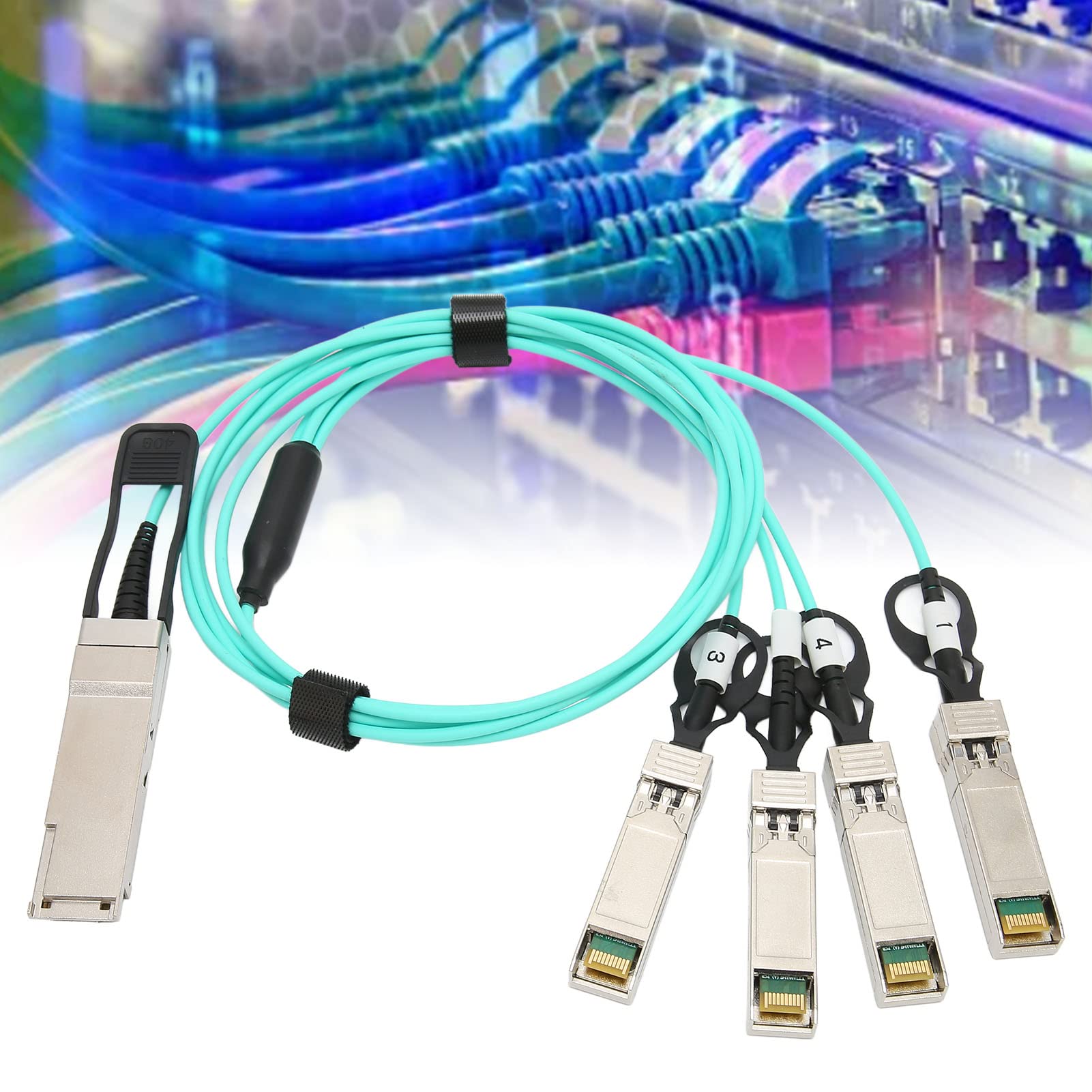 Ejoyous 40G QSFP+ do 4 SFP+ Kabel Rozdzielczy, 1m