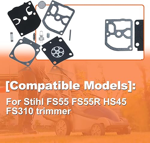 Miniatura 3 de Kit de reparación de carburador, para recortadora Stihl FS55 FS55R HS45 FS310