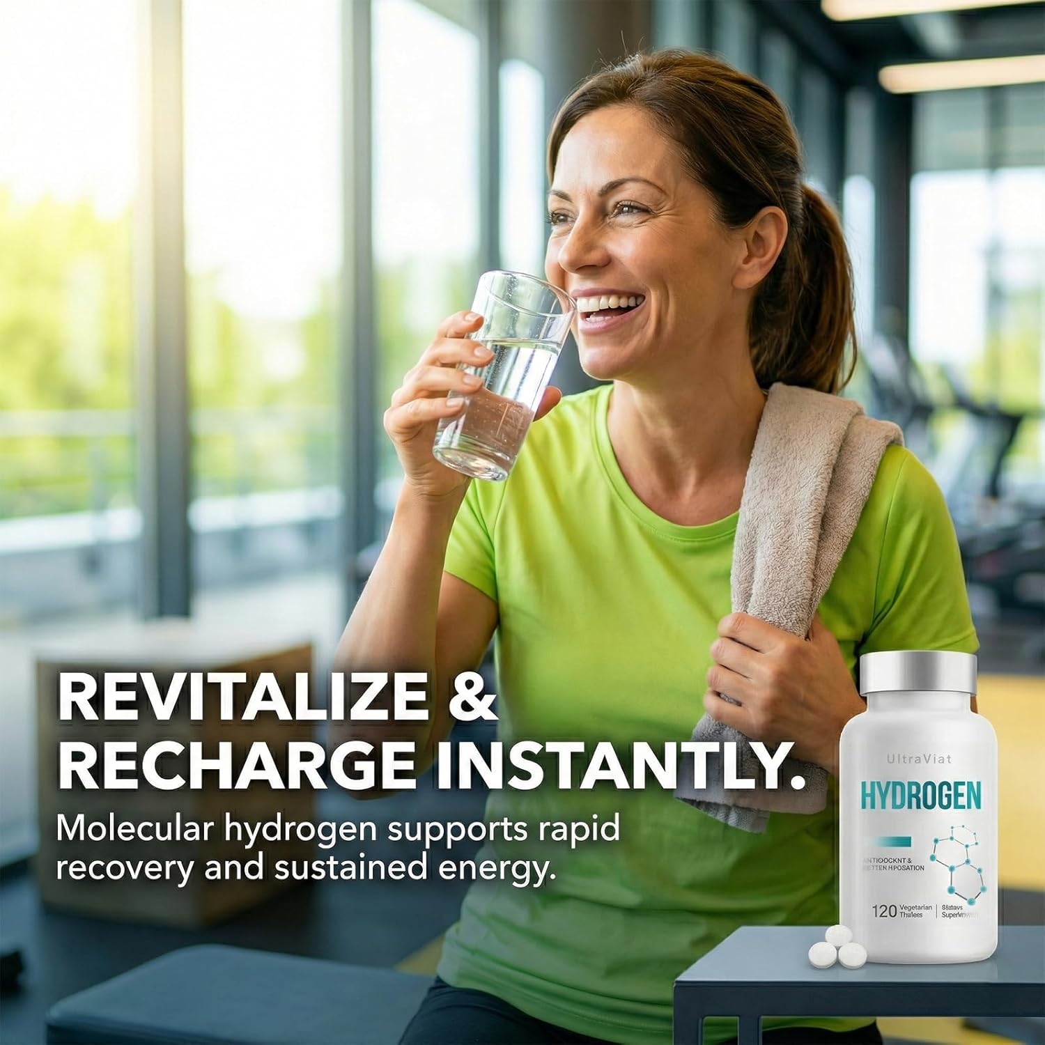 Hydrogen Water Tablets with Magnesium, H2 Molecular Hydrogen Tablets for Drinking Water, Supports Energy Metabolism, Cognitive & Antioxidant, 120 Count - Image 4