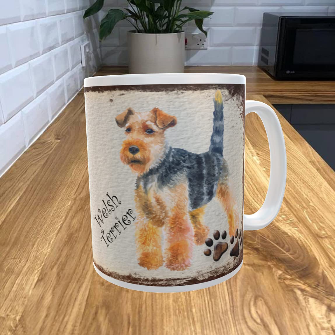Shawprint Limited Welsh Terrier 11oz Coffee Mug My Dog's Rules Theme 276DRMUG