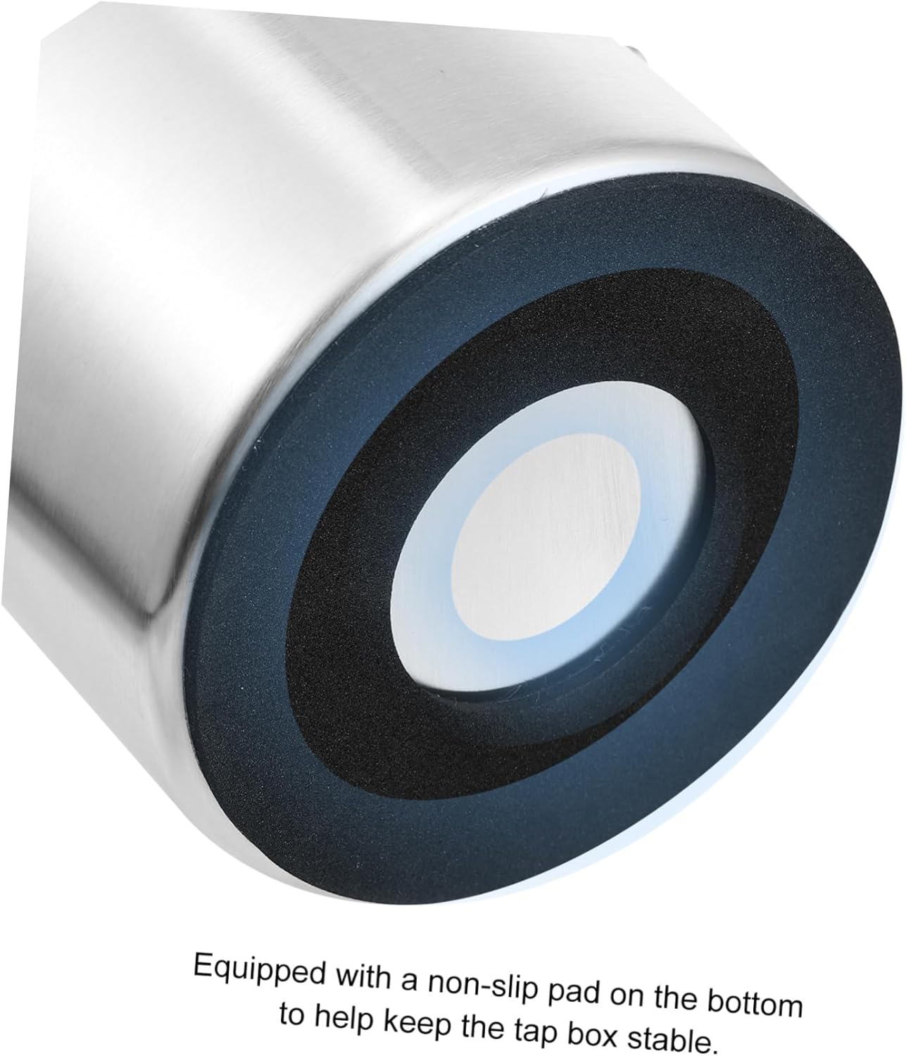 PRETYZOOM Coffee Grounds Container Stainless Steel Bin Removable Knock Bar and Non-slip Pad for Quiet Use Cafes and Restaurants