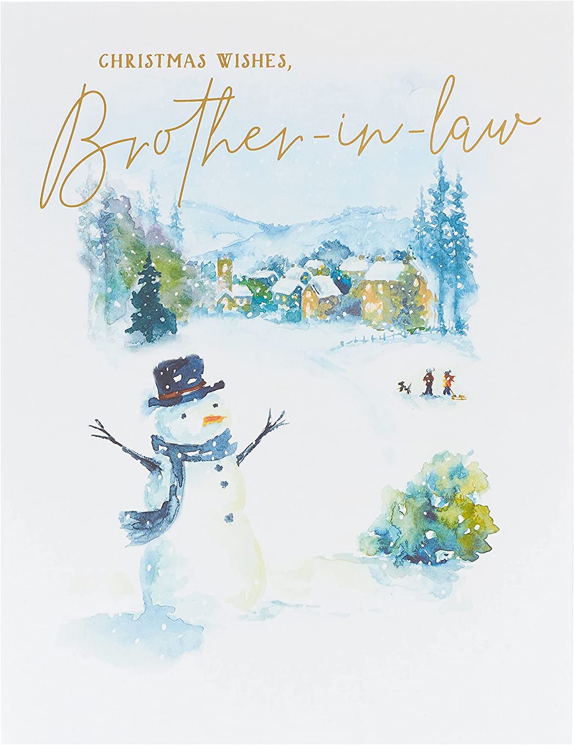 UK Greetings Christmas Card For Brother-In-Law - Brother-In-Law Christmas Card - Christmas Card For Him