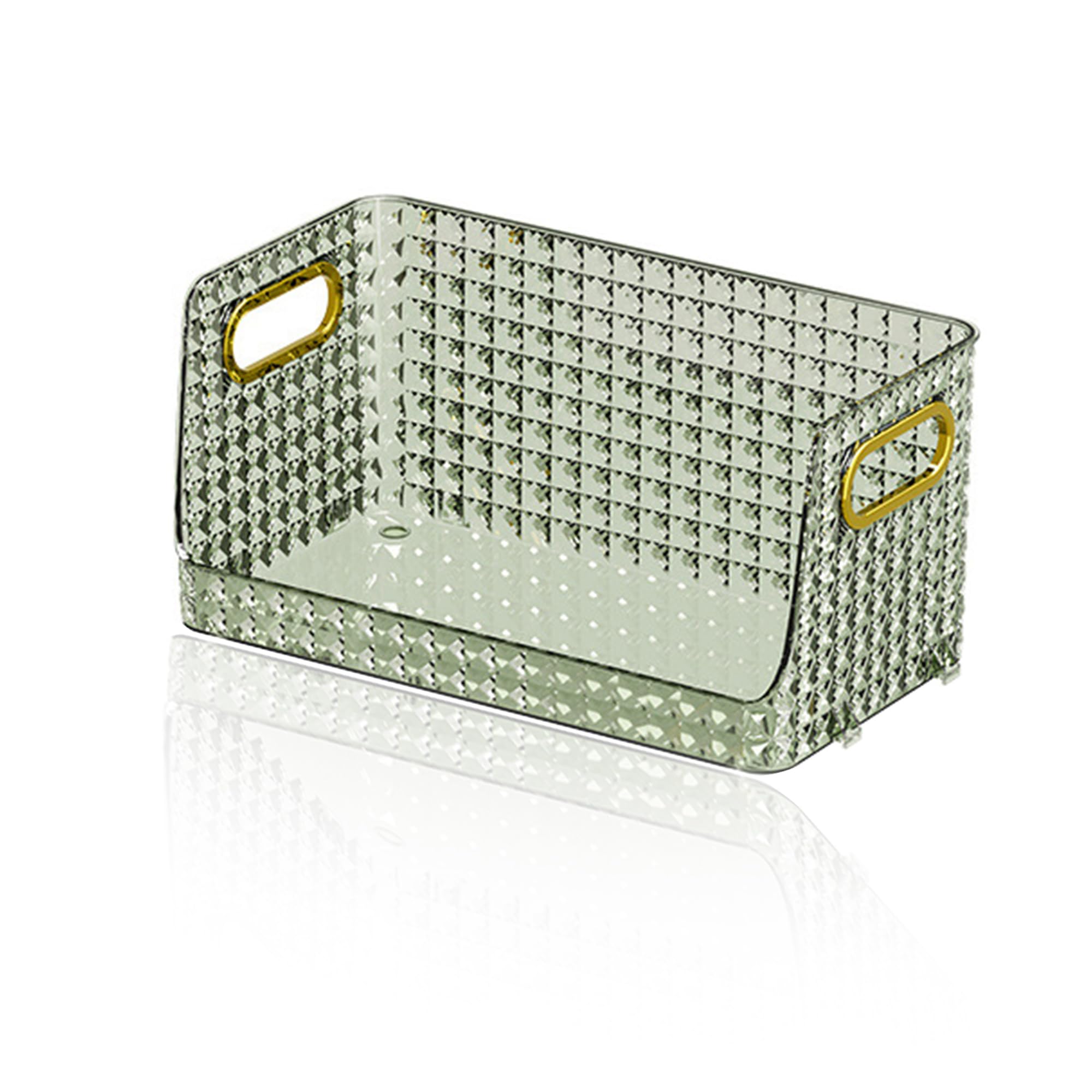 Kuber Industries Pack of 4 Multipurpose Jewellery and Cosmetic Storage Container| Makeup Perfume Organiser | Dressing Table organiser tray | Skincare Storage Box | YM.6585D | Dark Green (B0D798NQ7S) Amazon Price History, Amazon Price Tracker