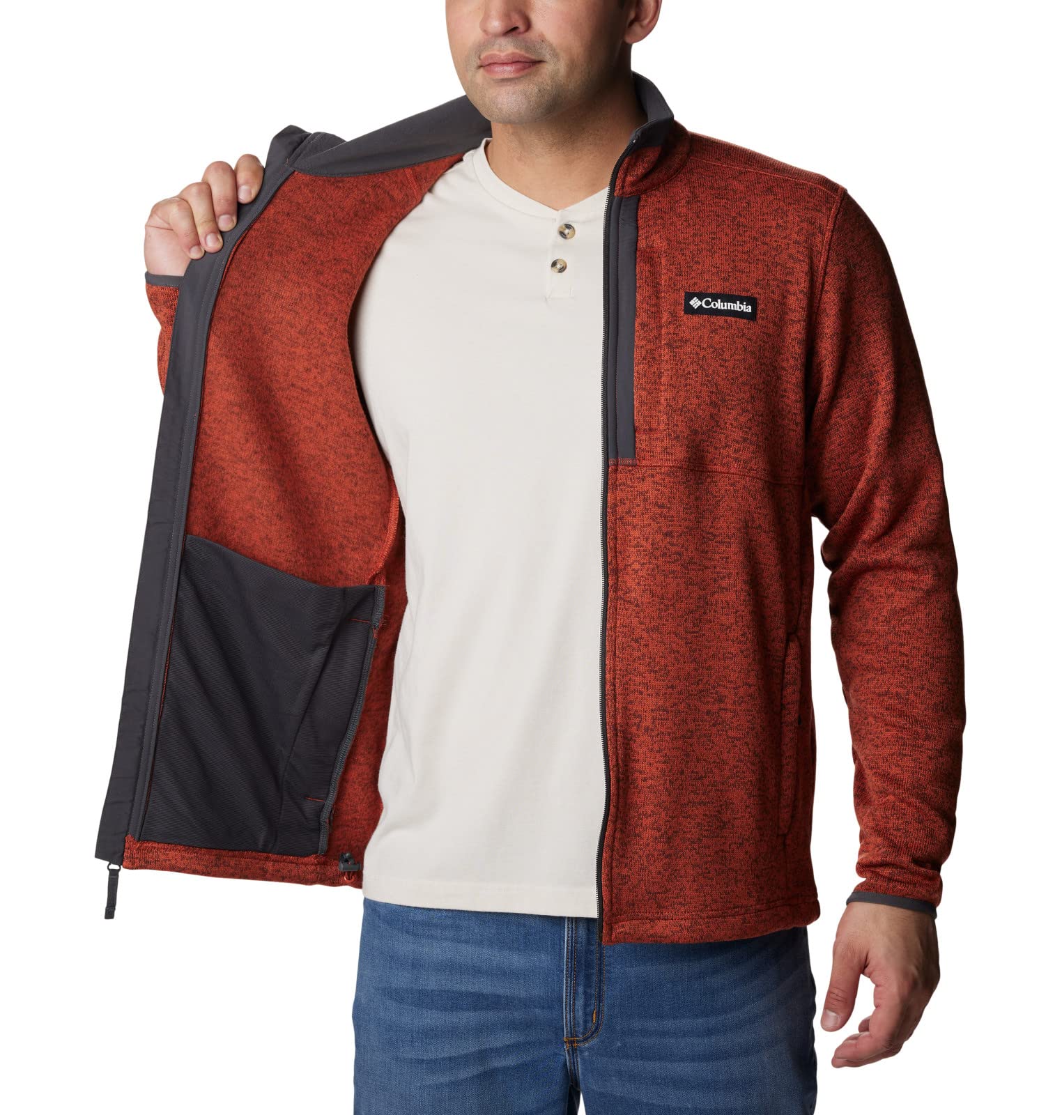 Columbia Herren Sweater Weather Full Zip Fleecejacke mit durchgehendem Reißverschluss