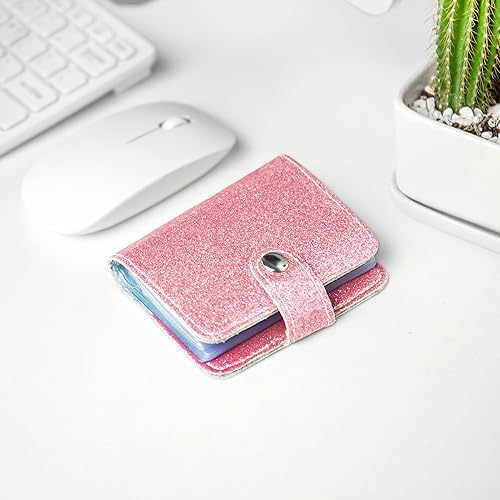 Miniatura 8 de Organizador de tarjetas de visita, soporte para tarjetas de visita, funda de piel sintética, carpeta de organización con nombre y tarjeta de