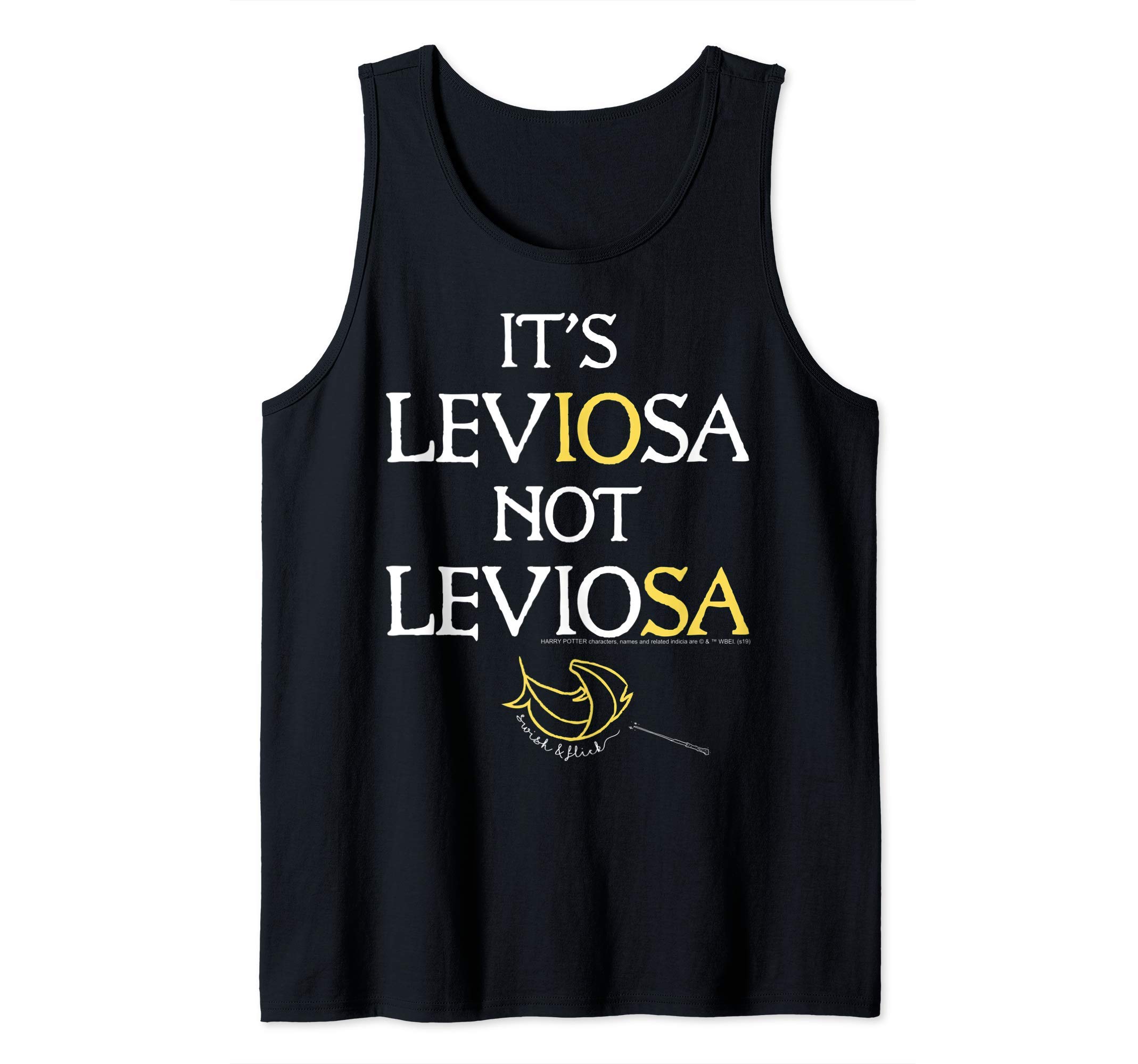 Harry PotterIt's LevIOsa Not LevioSA Magic Feather Logo Tank Top
