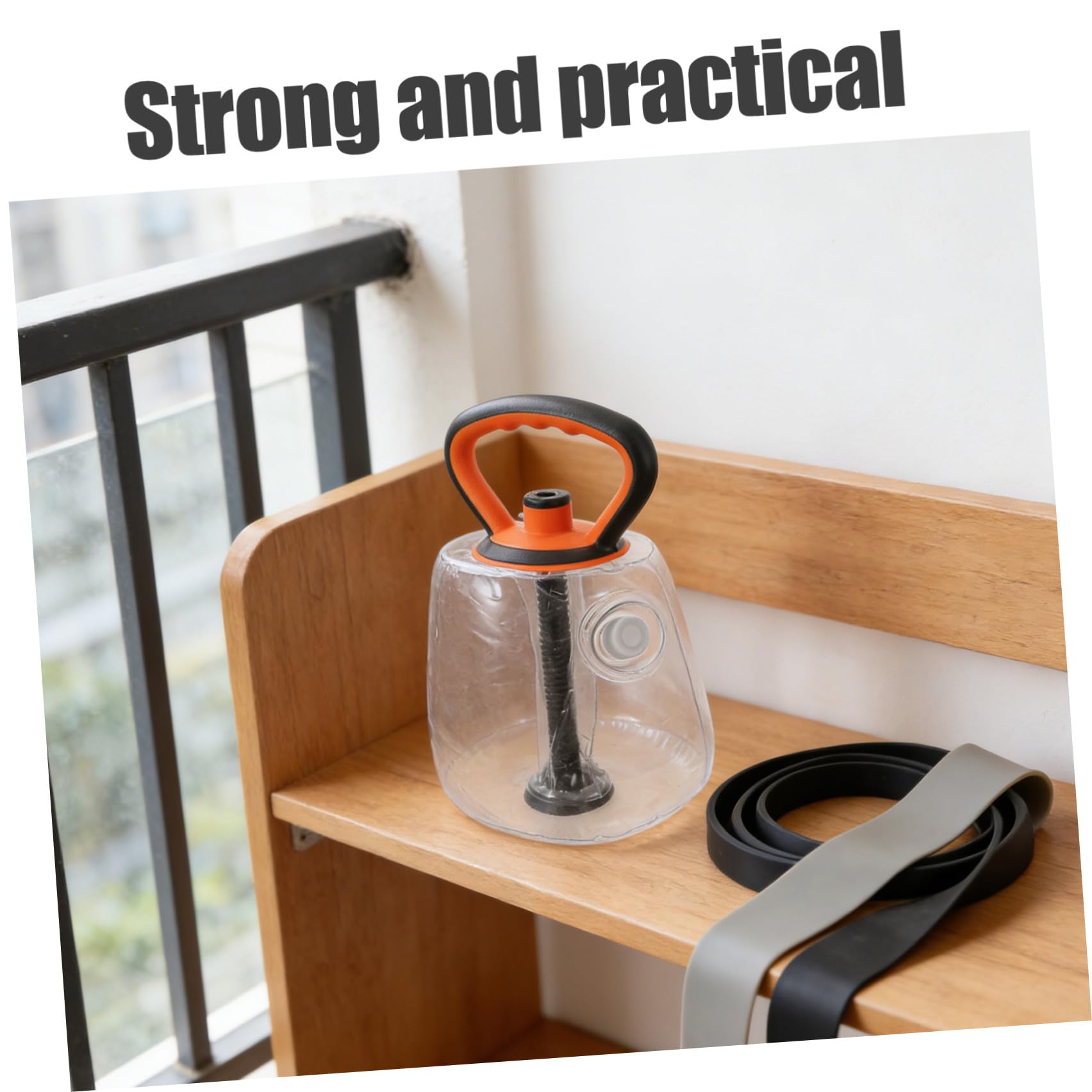 Kettlebell Regolabile Riempito d'Acqua 40 Kg Presa Sicura e Guscio Morbido in PVC, Attrezzatura per Esercizi Gambe e Fianchi, Allenamento Forza per Casa e Palestra