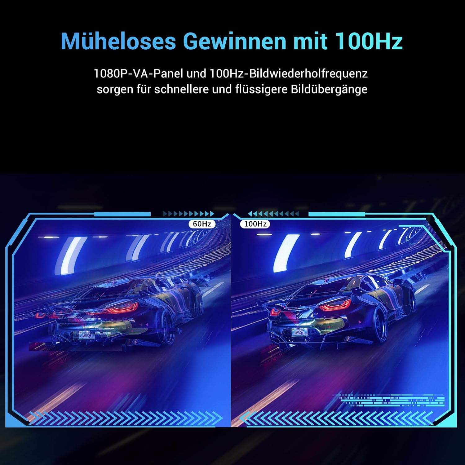 KTC Monitor PC 24", 100Hz, Full HD 1080p 1920 x 1080 Schermo, VA Senza Cornice, HDR, Gaming Home Office Computer con FreeSync & G-sync, schermo di riduzione della luce blu, VGA, HDMI, H24V13 24" 100Hz - Immagine 5