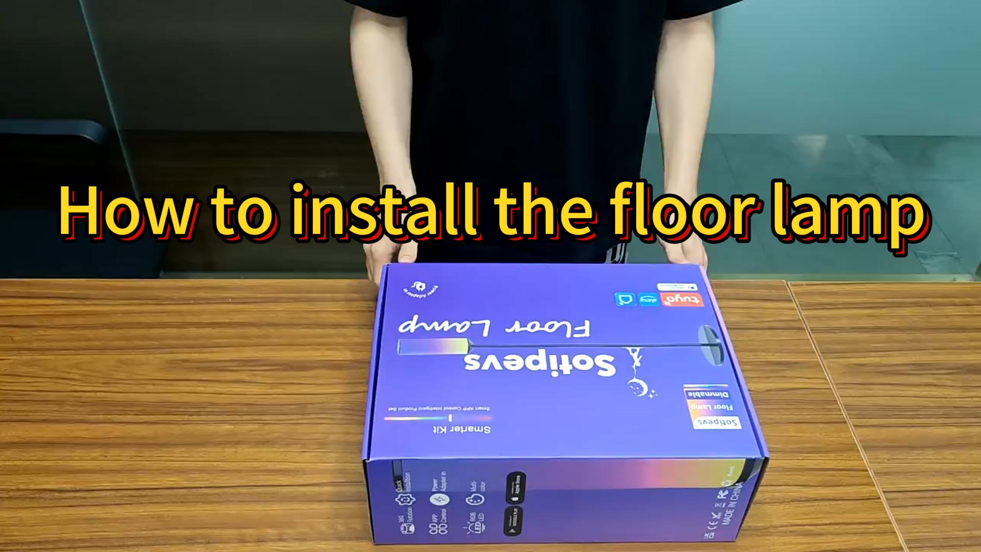 Amazon.com: Sotipevs Lámpara de pie RGB con control remoto