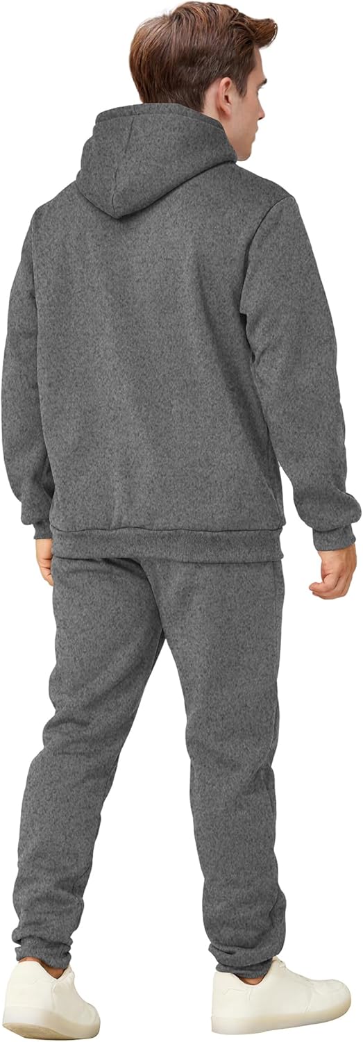 Men's Tracksuits 2 Piece Casual Long Sleeve Sweatsuits Athletic Hoodie and Sweatpants Set Jogging Suit - Image 4