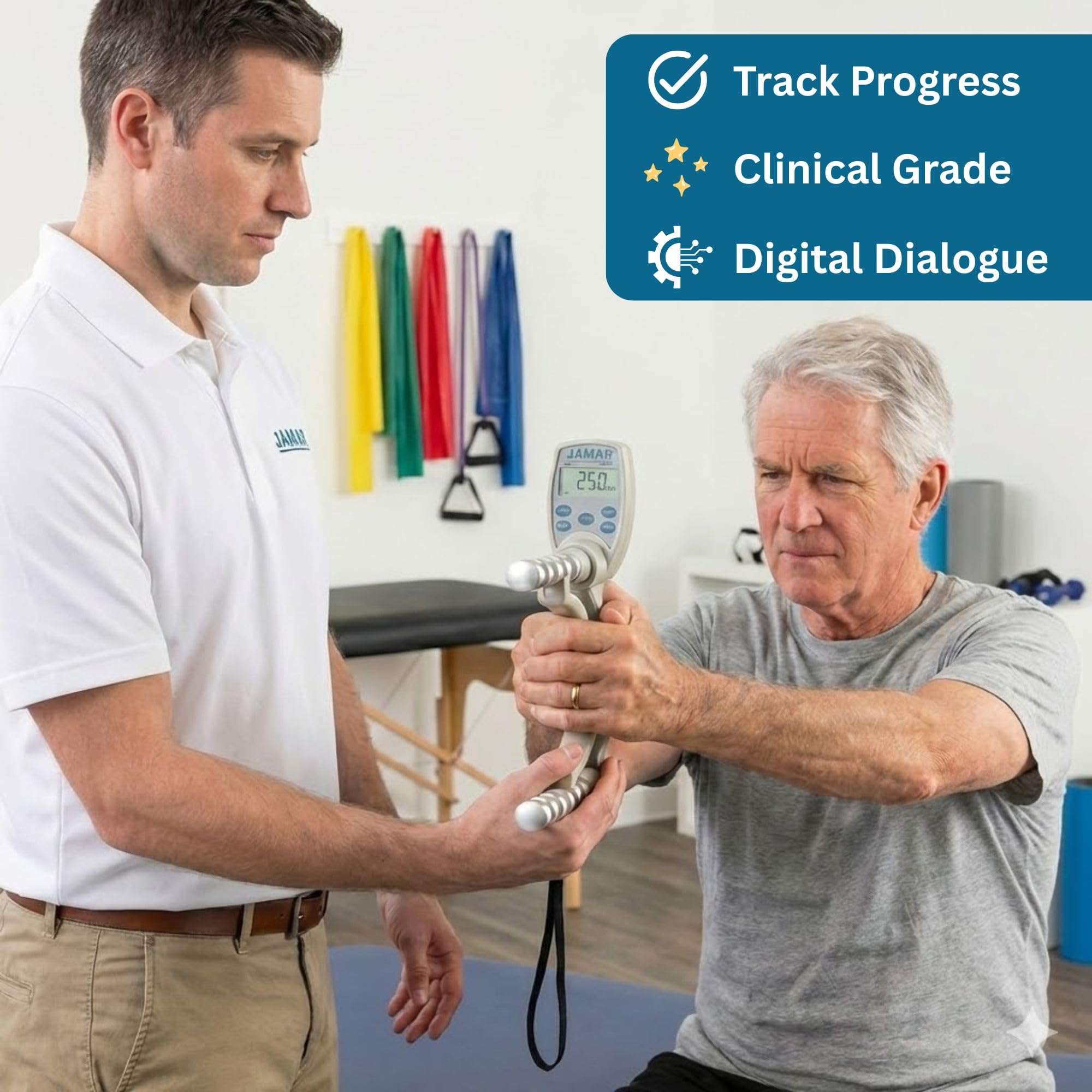 Jamar Plus Digital Hand Dynamometer - Grip Strength Tester -2