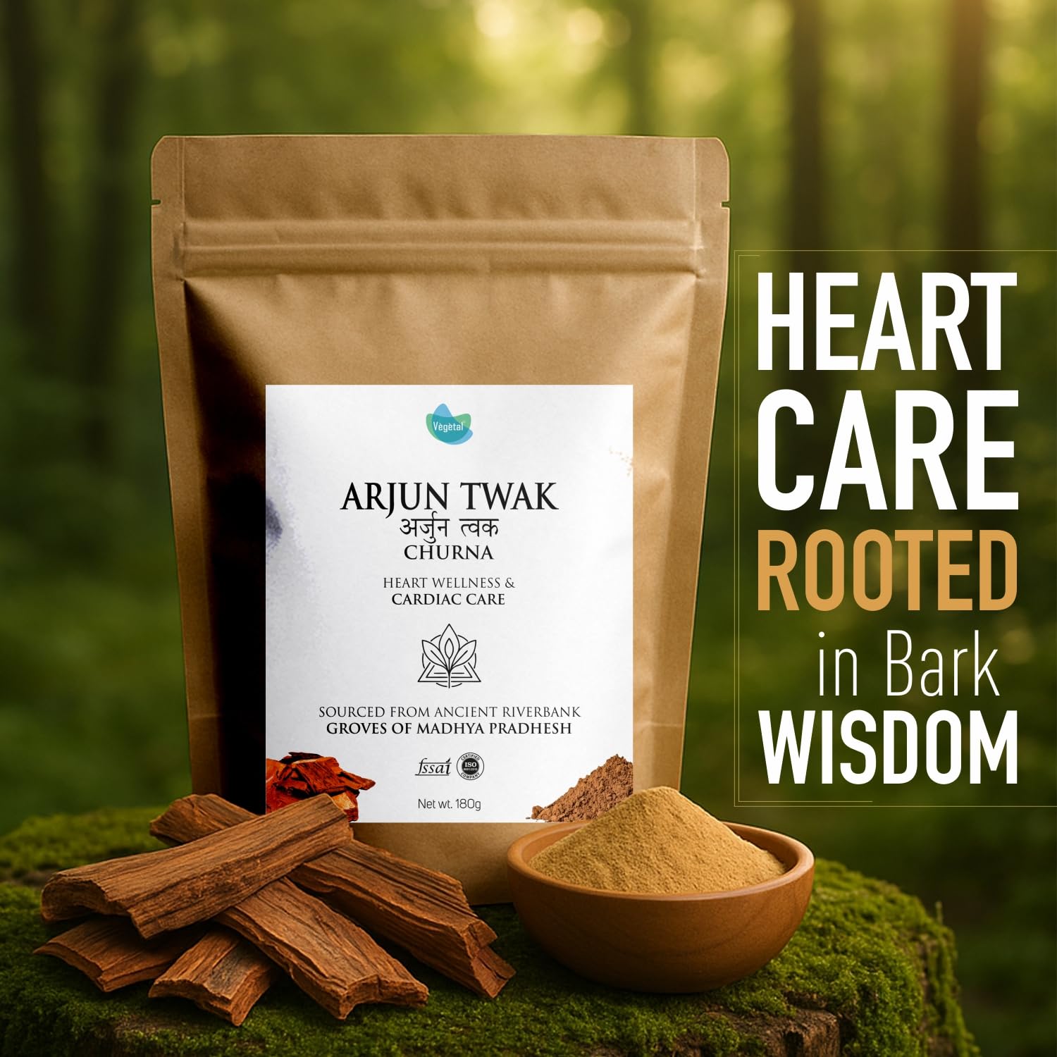 Vegetal Arjun Twak Churna Arjuna Bark Powder 180g — Amazon image 6