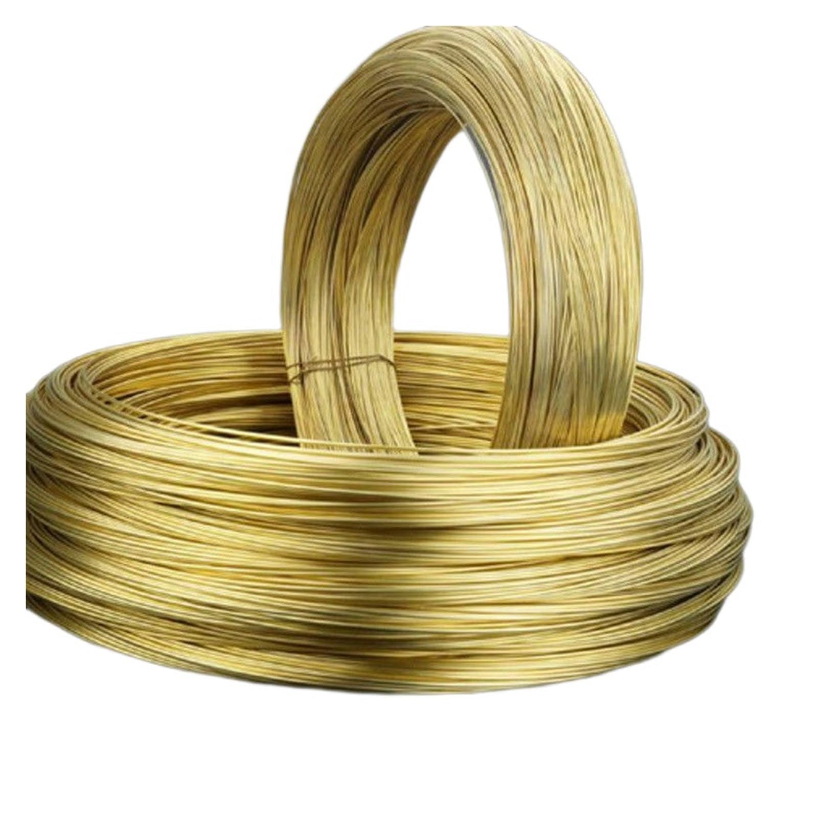 Fil en Laiton Fil de laiton massif, 5 rouleaux ~ 1 rouleau, 0.1mm .2mm .3mm .4mm .5mm .6mm .7mm .8mm 2.0mm 3(1.0mm X 10m,3 Rolls)
