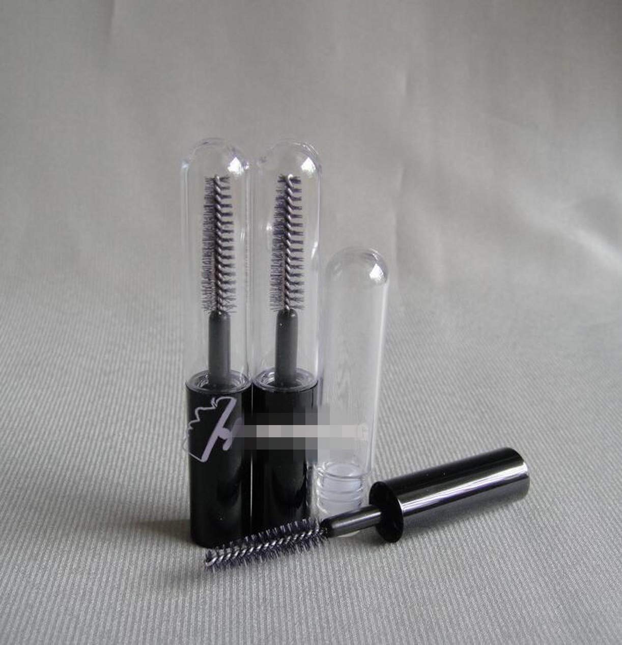 ZHONGJIUYUAN 50 Piece Mini Empty Mascara Tube Eyelashes Cream Tube Vials Bottle portable Refillable DIY Container Mascara Brush Eyelash Wand Bottle Vial Empty Travel Bottles Cosmetic Container 4ml