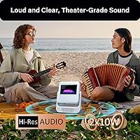 Vista 7 de Proyector portátil inteligente con pantalla táctil, A2Pro 4K compatible con proyector para exteriores con WiFi6 y Bluetooth, 800 ANSI 180°