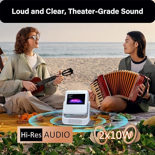 Miniatura 7 de Pantalla táctilenfoque automáticoaplicaciones integradas proyector para exteriores con Wifi6 y Bluetooth, sistema operativo y altavoces de TV