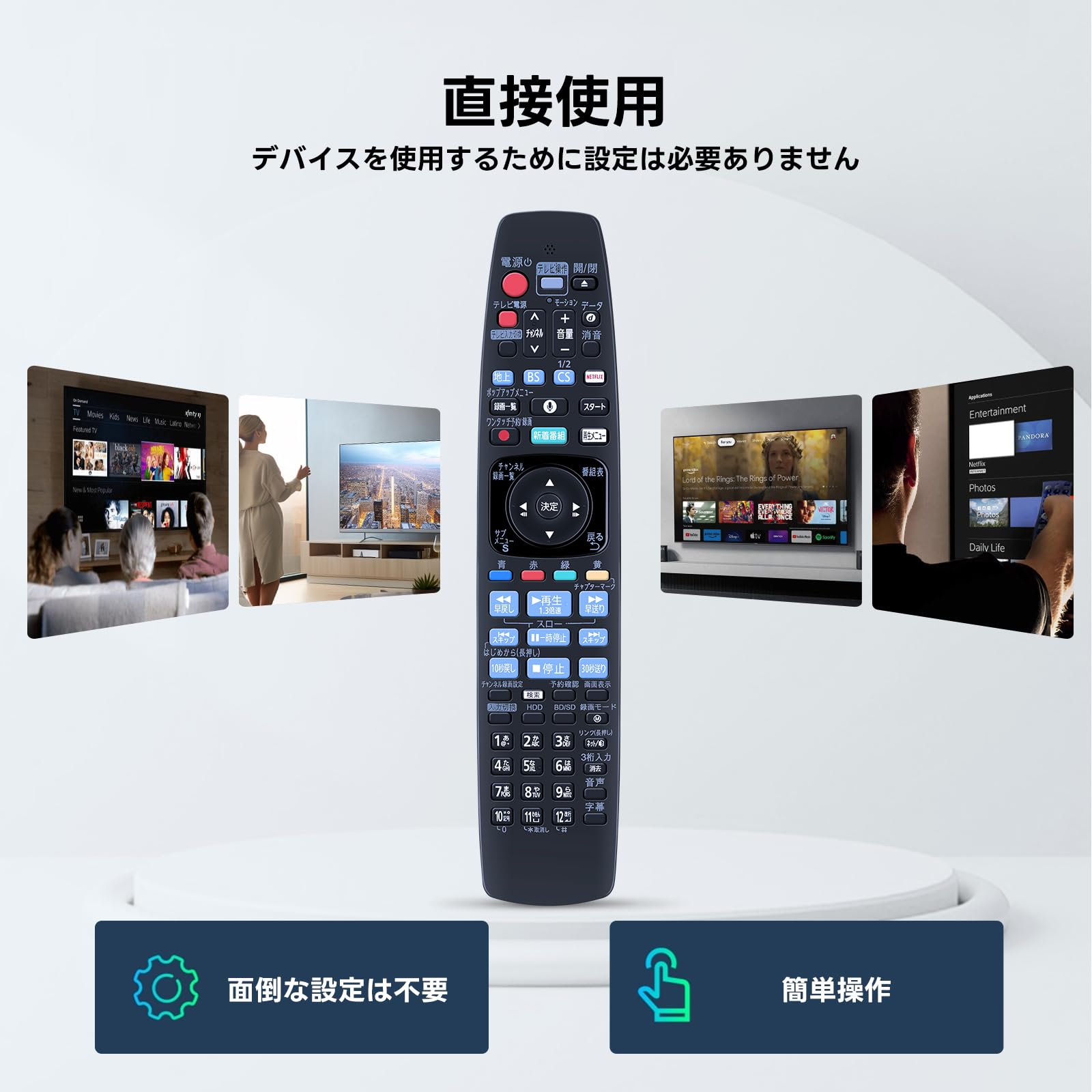 Amazon | パナソニック用のレコーダーリモコン N2QBYB000041