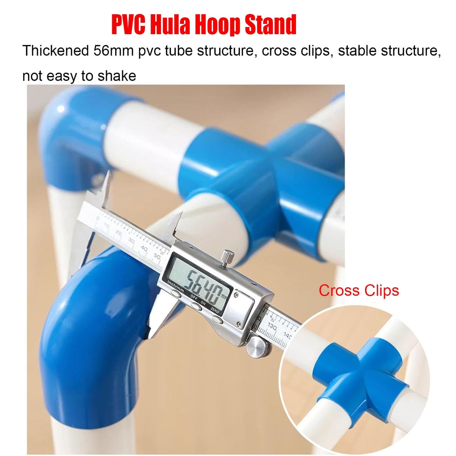Hula-Hoop-Halter mit Rad, beweglicher Übungsreifen, Aufbewahrungswagen, Sport-Fitness-Reifen, Organizer für Vorschule, Schule, Spielzimmer (75 cm)