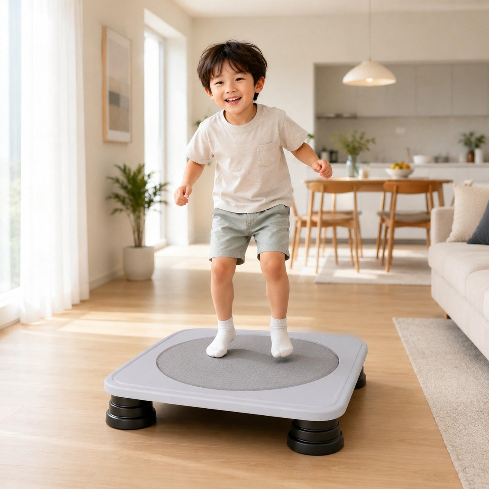 rockible Mini para Niños, Cama de Salto para Interiores, Juguete Creativo para Saltar, de Salto para El Hogar, Ejercicio, Deport