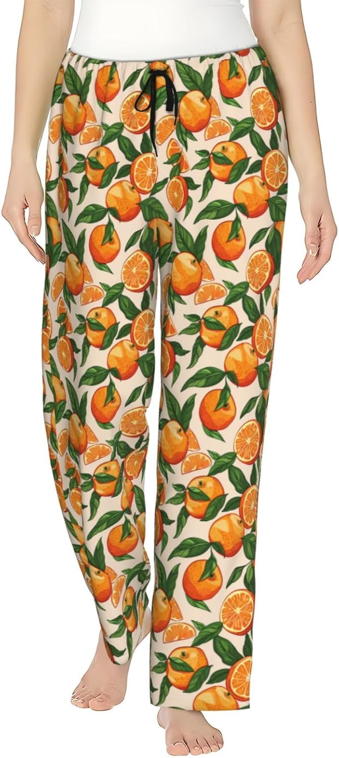 Women Comfy Pajama Pants Stretch Sleepwear Lounge Pants With Pockets & Drawstring - Image 7