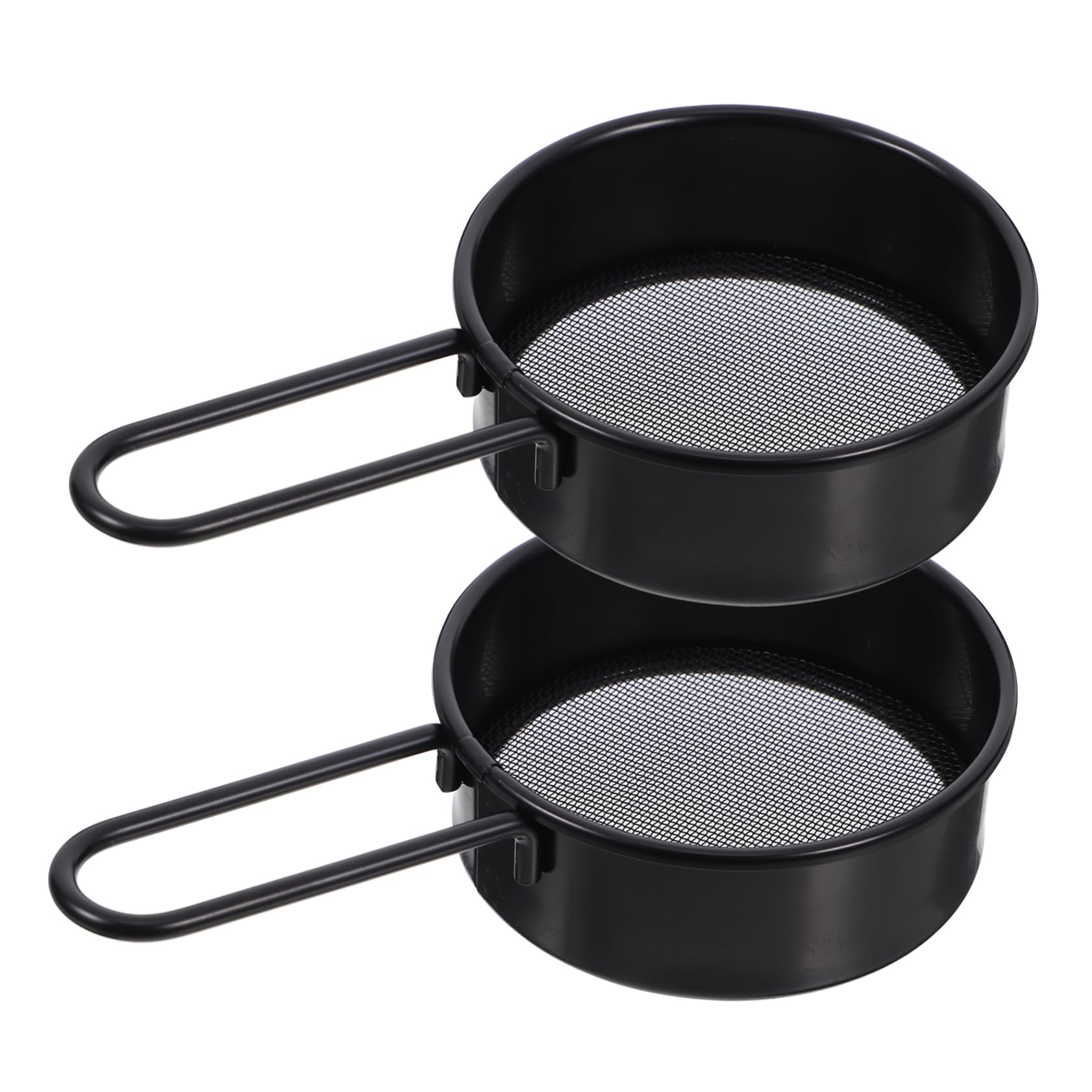 ABOOFAN 2Pcs Stainless Steel Handheld Round Flour Sifter Fine Mesh Strainer for Baking Kitchen Gadget for Powdered Sugar and Flour Sifting