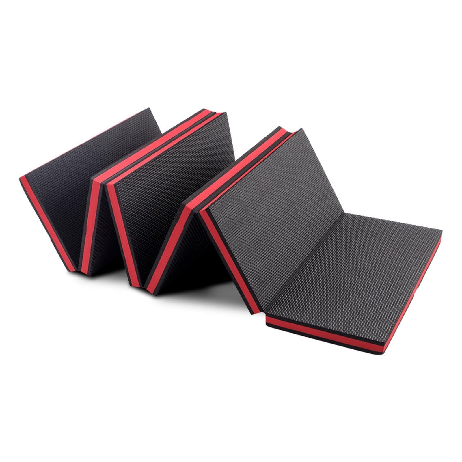 Sixsection Folding Mat Textured Foldable Foam Mat Padded EVA Kneeling Pad for Campers, Gardeners, Camping, Gardening, Home Workouts Red-image-46