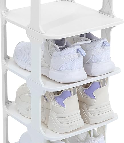 Miniatura 4 de HOLIDYOYO Zapatero para zapatos, estante de almacenamiento, organizador de zapatos, estante organizador de zapatos, estante organizador de zapatos,