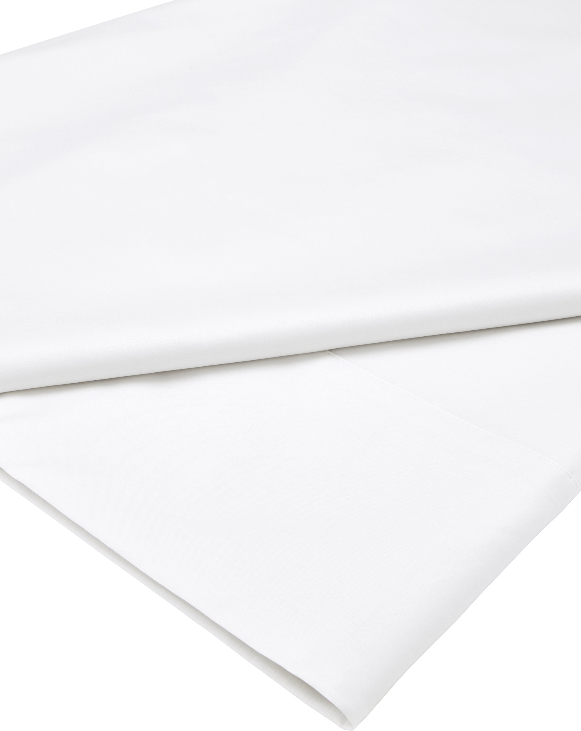 Sheridan Snow 500Tc Cotton Sateen, Flat Sheet Single, 195X260