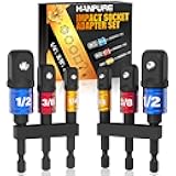 Impact Socket Adapter Set for Drill - Tools for Men Gadgets 1/4