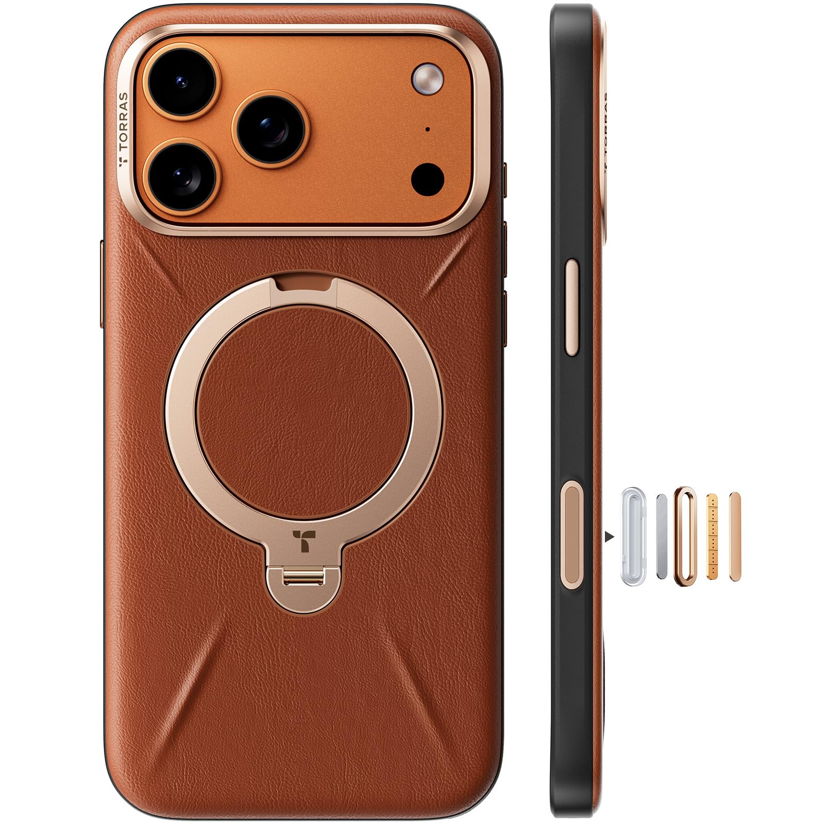 Photo 1 of TORRAS Q3 VegSkin Leather Case for iPhone 17 Pro Max