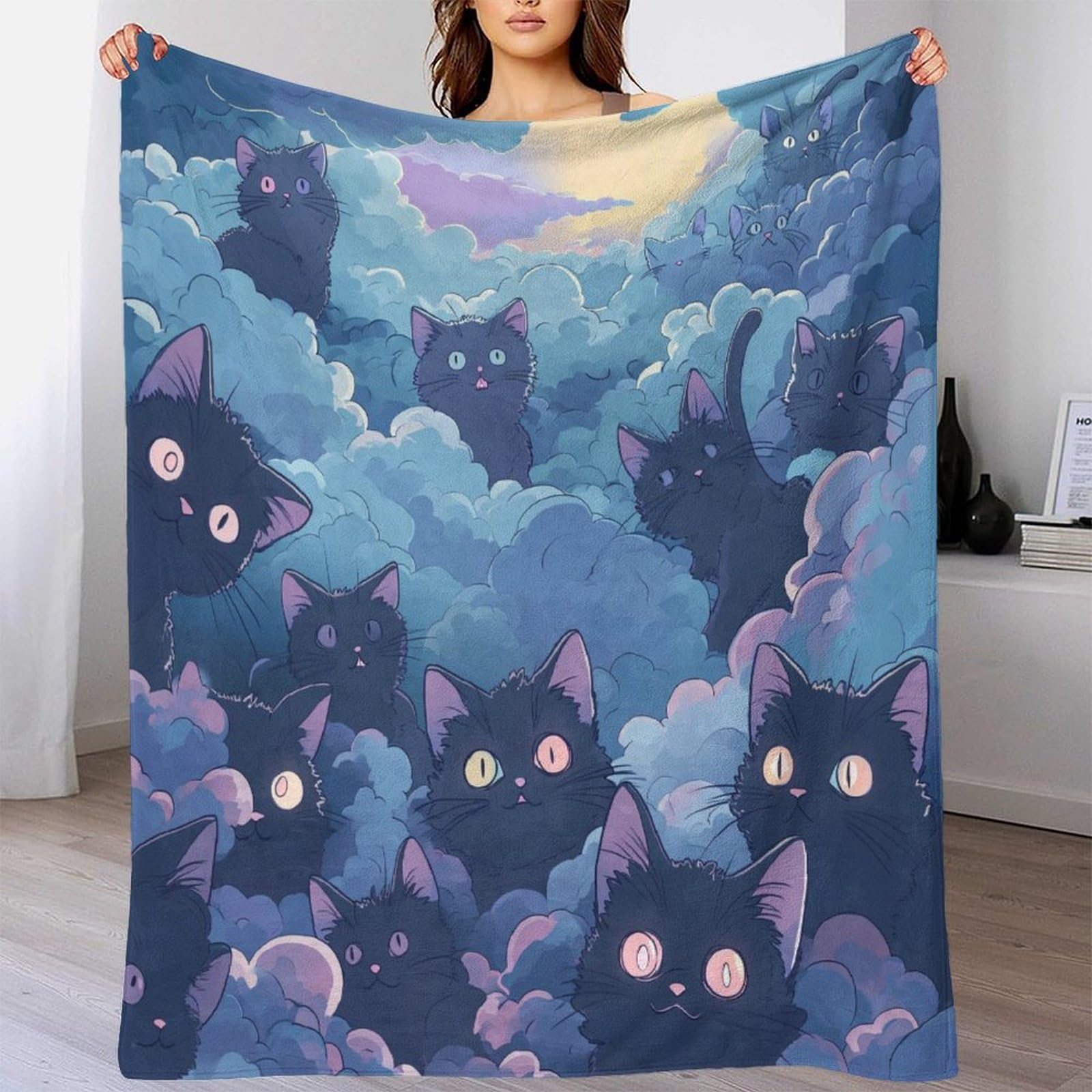 Coperta morbida in pile di flanella, ideale come regalo di compleanno per amici, familiari, regalo di Natale per amici e partner, coperta natalizia per divano e letto, 150 x 200 cm