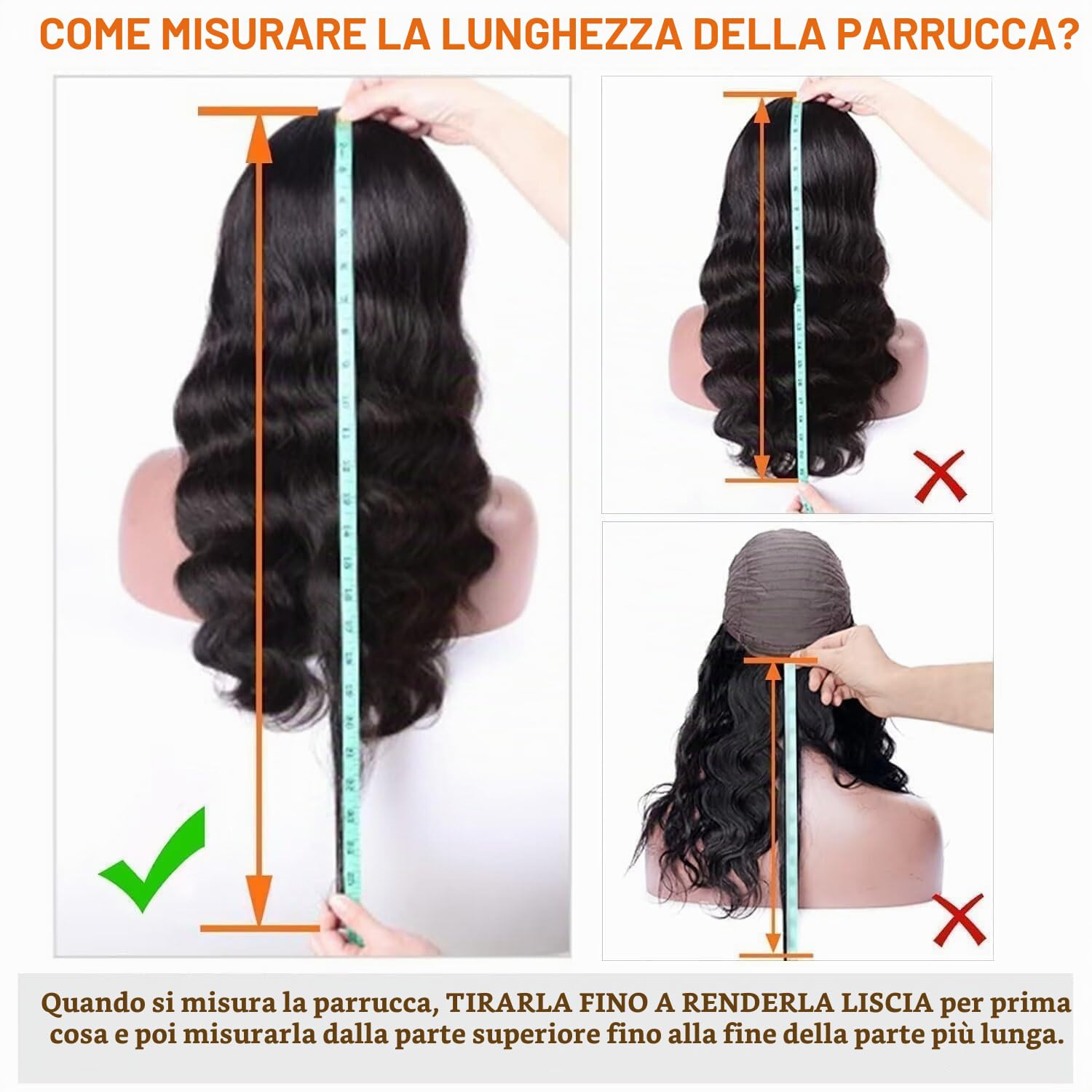 Wavy Human Hair Wig with Bang Body Wave Glueless Wig Human Hair for Women, Parrucca per donna - Parrucche capelli ondulati naturali 14 Inch Natural Black Color