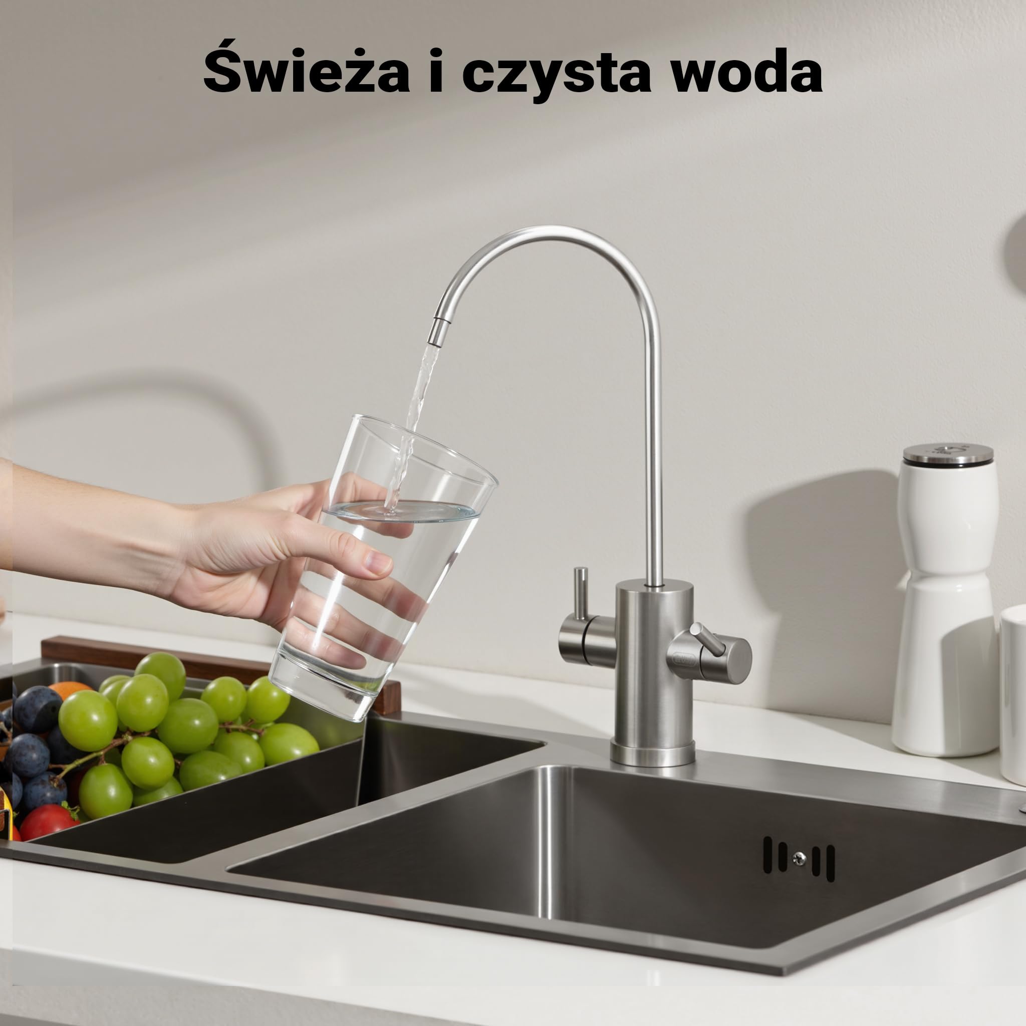 Naturewater Wkład filtracyjny plisowany 20", wkład do uzdatniania wody pitnej, skuteczna filtracja wody w domu, filtr do wody kranowej
