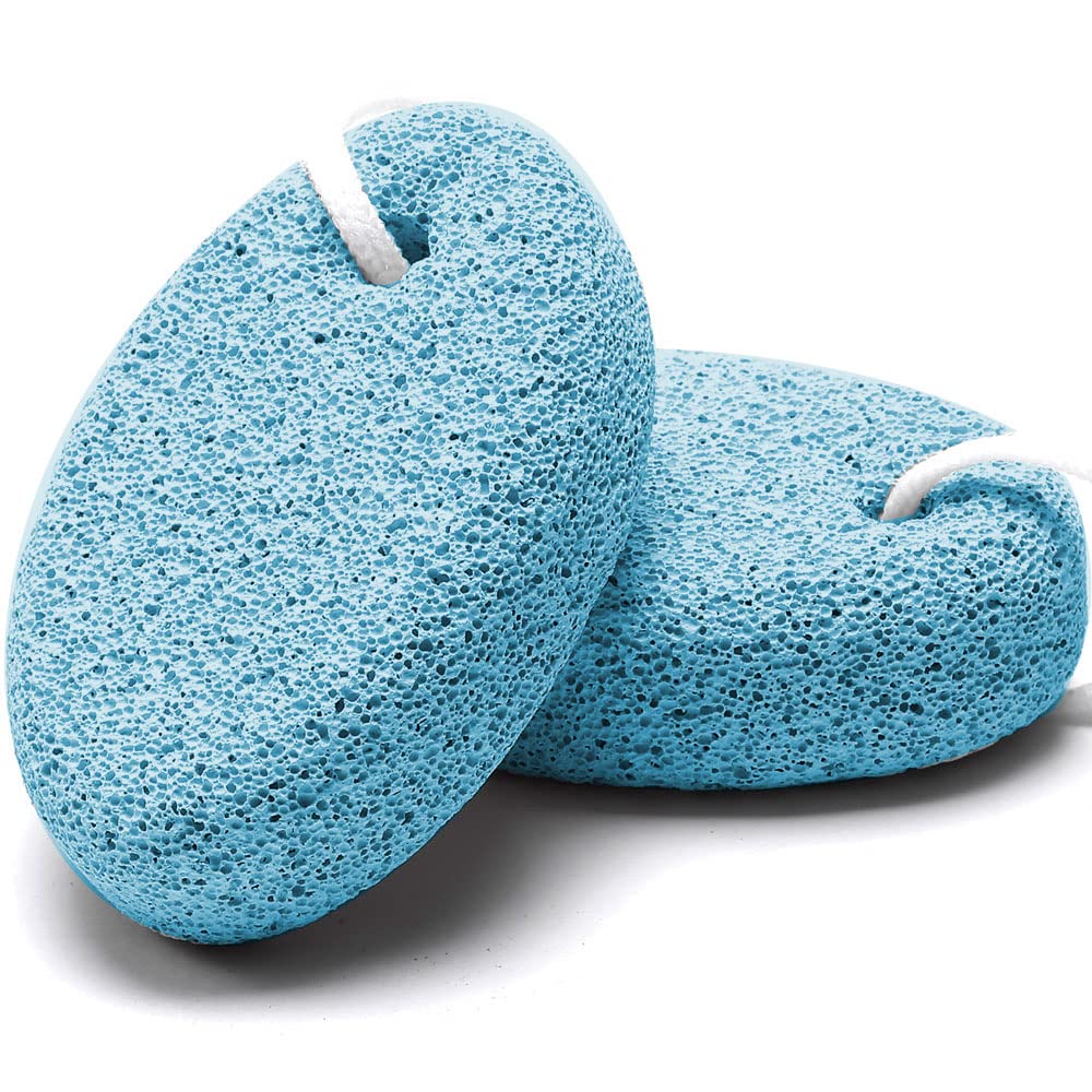 2PCS Natural Pumice Stone for Feet, HOOMBOOM Lava Pedicure Tools Hard Skin Callus Remover for Men/Women Feet and Hands - Natural Foot File Exfoliation to Remove Dead Skin