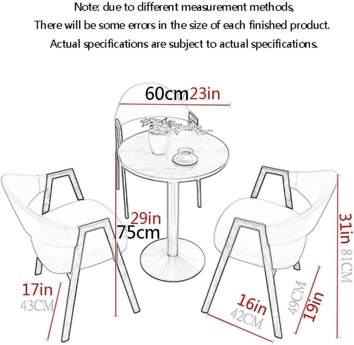 Reception Tables and Chairs Combination Simple Office Leisure Table Home Modern Round Table Balcony Living Room Dining Table 80cm Solid Wood Chair Cafe Dessert Shop lo (Purple)
