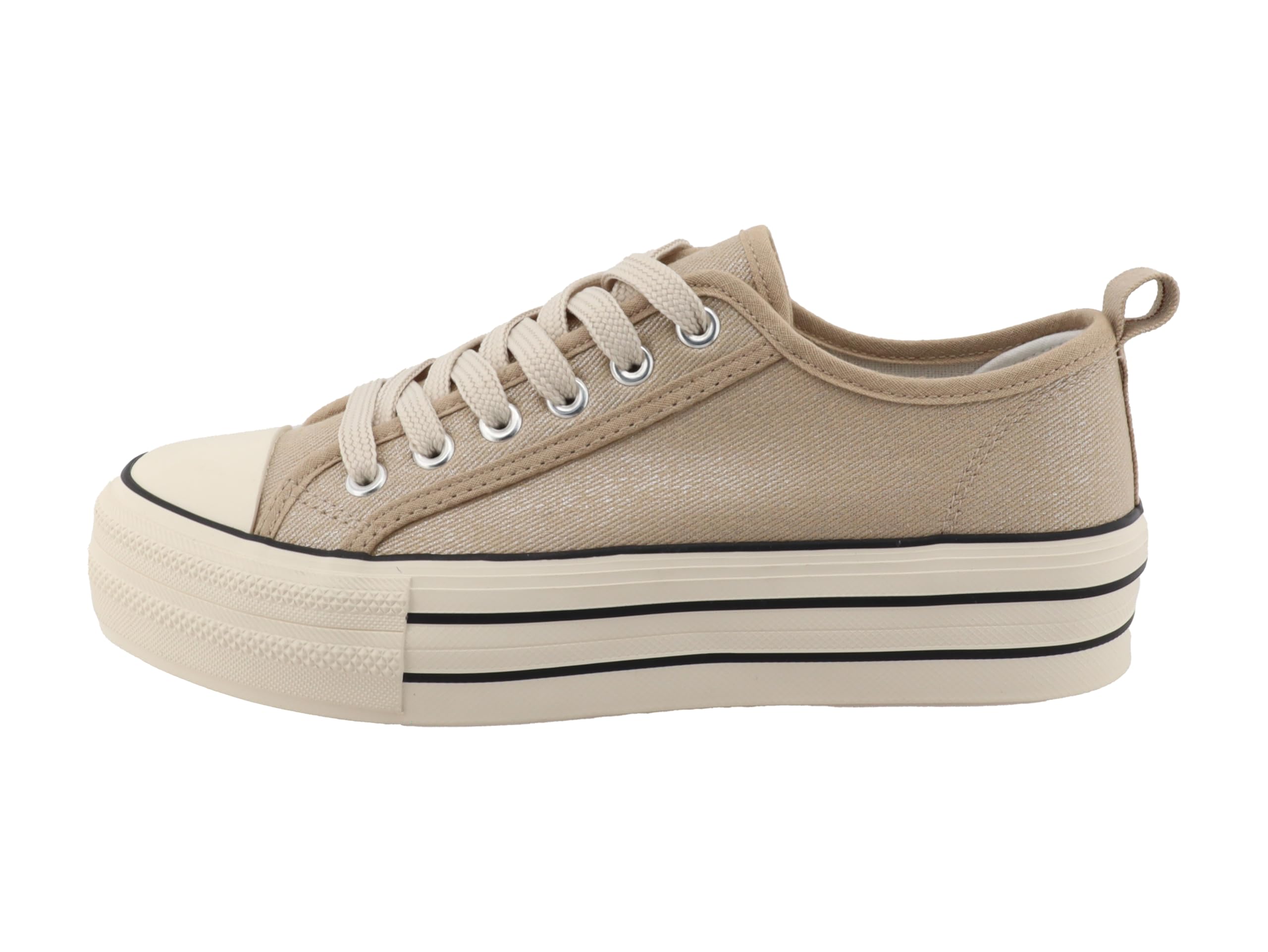 TOM TAILOR Women 9590400002 Sneaker, Gold, 7 UK