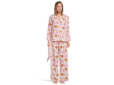 P.J. Salvage Flannel PJ Set with Headband Women