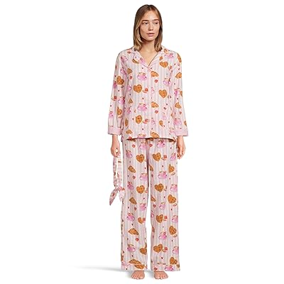 P.J. Salvage Flannel PJ Set with Headband Women