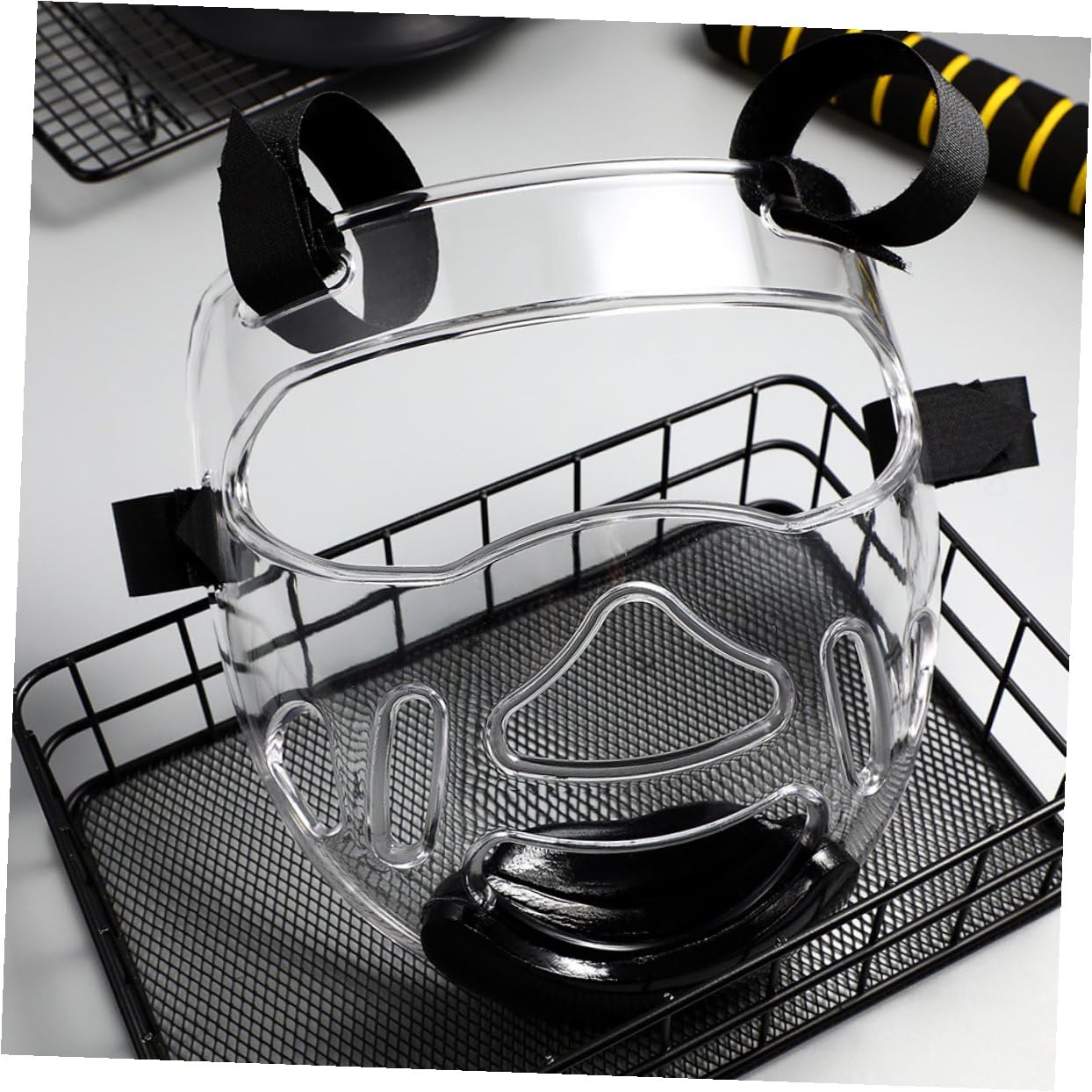 TOPBATHY Maschera Protettiva per Viso Protezione Completa 2 Pezzi Taekwondo in Plastica Rinforzata Leggera per Allenamento e Sparring Arti Marziali