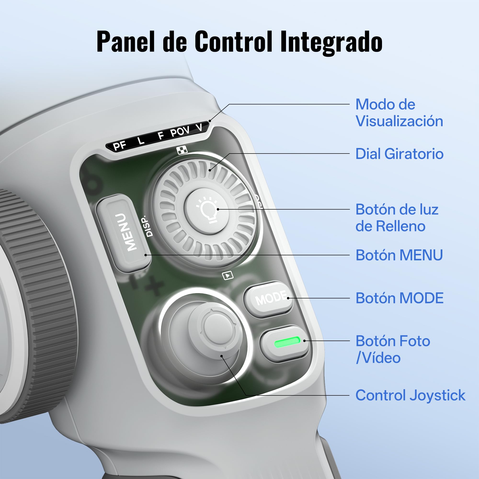 ZHIYUN CINEPEER Smooth 5E Combo Estabilizador Smartphone, Seguimiento AI Inteligente, Luz de Relleno Integrada & Magnética, Estabilizador de Móvil de 3 Ejes, Edición Inteligente, Carga 300g