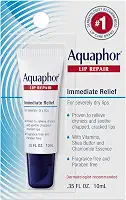 Aquaphor Pomada reparadora labial - Umidade de longa duração para acalmar lábios secos e rachados - Tubo de 1,035 ml