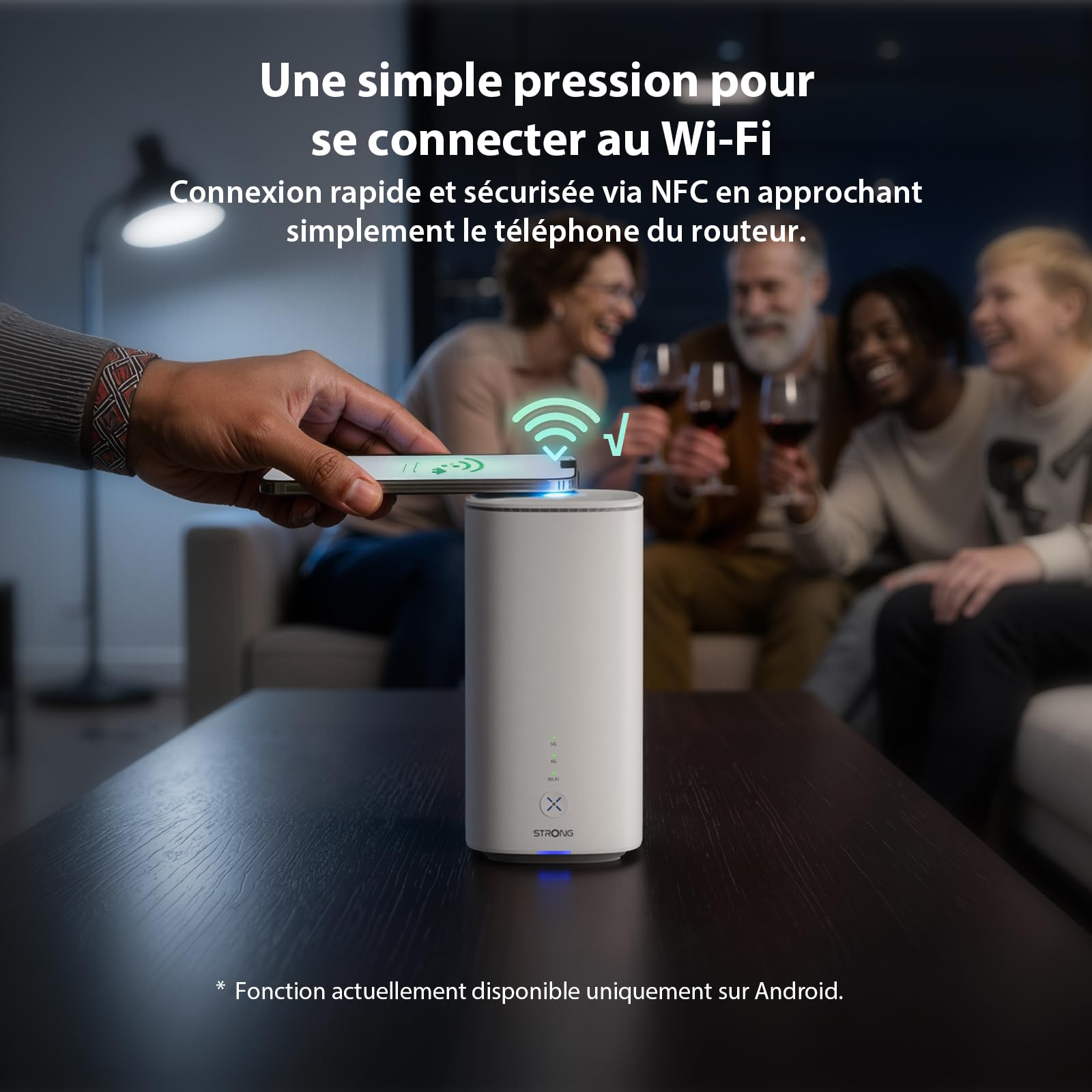 Strong Routeur 5G avec Carte SIM, Routeur WiFi 7 BE3600 Double Bande, Modem 5G jusqu'à 3,2 Gbps, Gigabit LAN/WAN, WAN Backup, NFC One-Touch, Streaming 8K, pour Maison et Bureau | Modem 5G jusqu'à 3,2 Gbps, Gigabit LAN/WAN, WAN Backup, NFC One-Touch, Strea