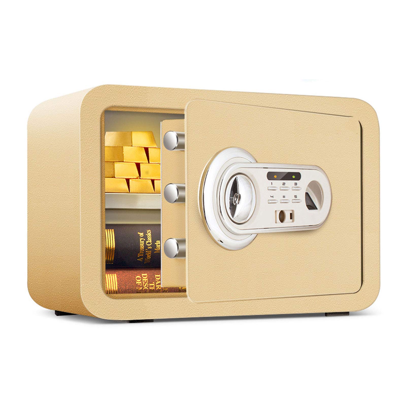 Biometric Fingerprint Safe Digital Electronic Security Safe Box for Home,Office,Hotel, More Storage Space, Built-in Alarm