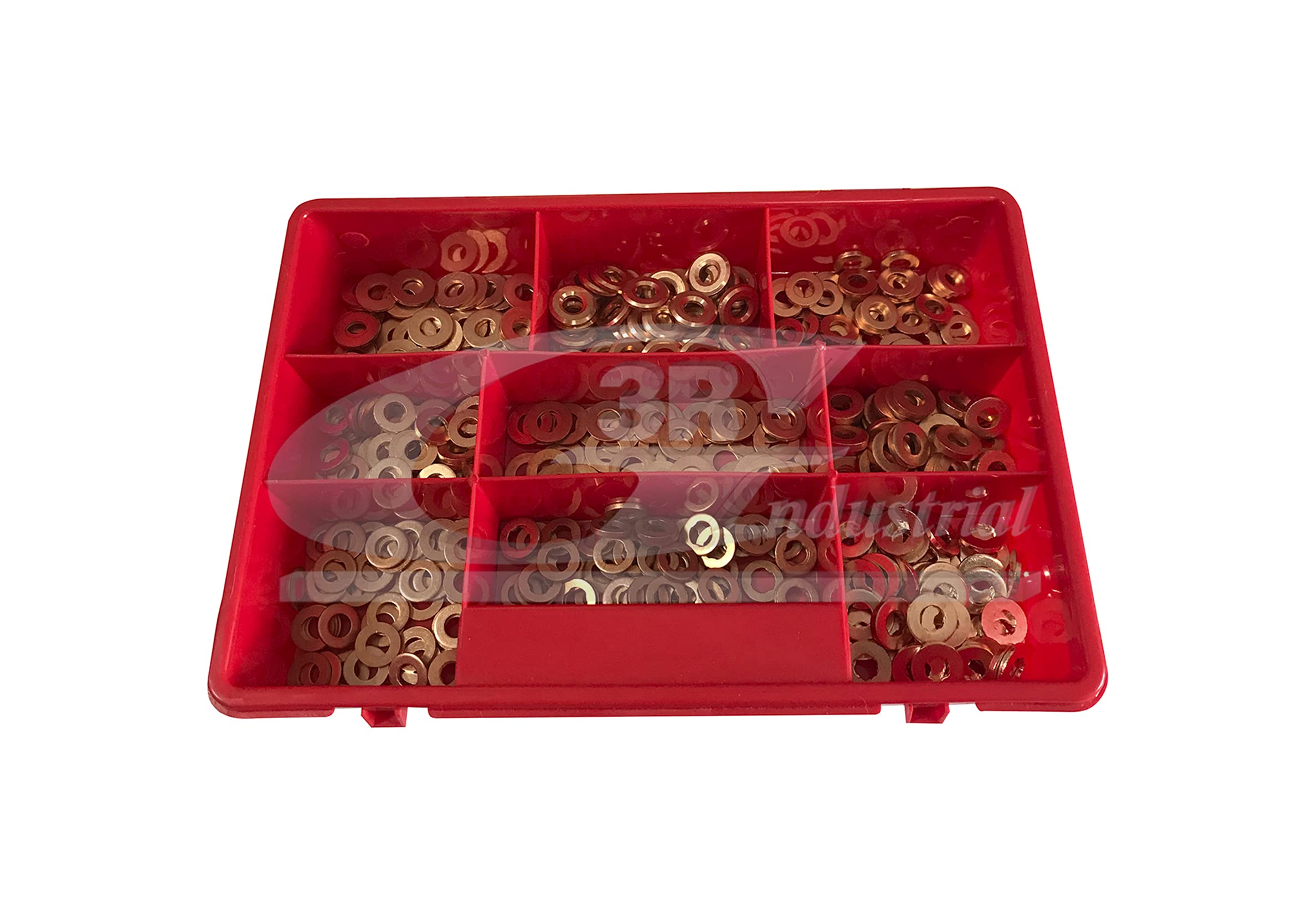 3RG INDUSTRIAL - Caja Arandelas Inyectores (90 Pcs)- OEM UNIVERSAL - Piezas para Coche Recambios Motor y Otras Partes de Vehículo | Compatible con los Modelos de Coche y Moto indicados más Abajo.